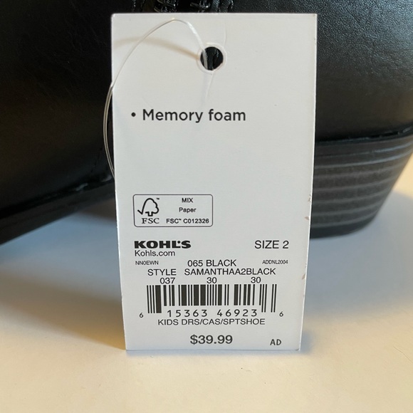 SO Samanthaa2 girl’s black ankle boots size 2 - Picture 3 of 9